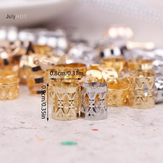 Julyhot 36 Chiếc Rỗng Ra Tóc DIY Tóc Phong Cách Tóc Phụ Kiện Tóc Loc Trang Sức Tóc Cho Bím Tóc Dread Khóa Kim Loại Vòng Đeo Massivedeals