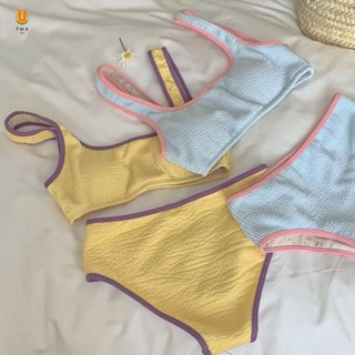 Bộ 2 Đồ Bơi Bikini Gợi Cảm Tank Top Quần Short Đi Biển Bộ Đồ Tắm