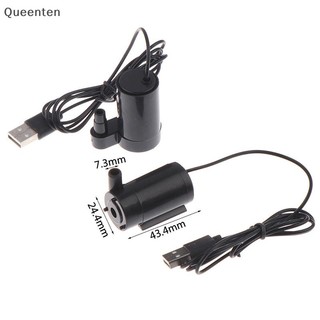 Máy bơm động cơ không chổi than có độ ồn thấp Queenten DC5V USB Máy bơm nước chìm siêu nhỏ 3L / QT