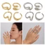 Yoo 4 chiếc Nhẫn hợp kim chắc chắn theo phong cách Gothic dành cho giới trẻ cá tính