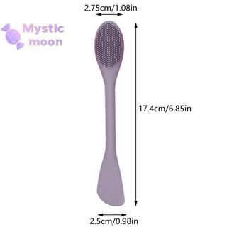 [Mystic] Bàn chải mặt nạ silicon đôi Bàn chải làm sạch Massage mặt DIY Mud Film Scraper Dụng cụ chăm sóc da mặt SPA Beauty Salon [Mới]