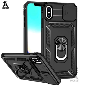 Ốp Điện Thoại Mỏng Có Vòng Trượt Bảo Vệ camera Chống Rơi Chịu Được Sức Nặng Cho iphone x xs max xr