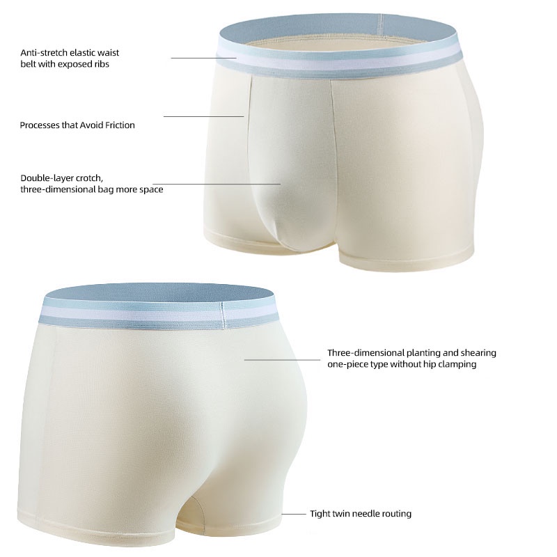 Mô tả Bộ 4 Quần Lót boxer Thời Trang Cho Nam Size l-4xl - 6