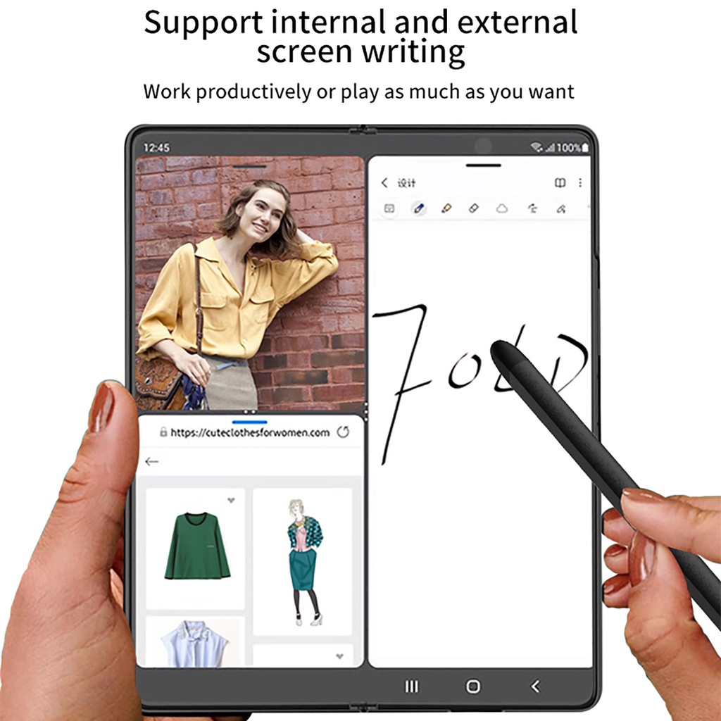 Dành Cho Samsung Galaxy Z Fold 7 6 5 4 3 2 Stylus Bút Điện Dung Bút S Thay Thế Cảm Ứng Điện Thoại Di Động Bút Chì S23 Ultra S22 S24