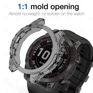 Ốp Bảo Vệ Cho Garmin Epix Gen 2 Đồng Hồ Thông Minh Bảo Vệ Khung Pha Lê Mềm Trong Suốt Tpu Dành Cho Fenix 7S 7X 7 Sapphire Năng Lượng Mặt Trời
