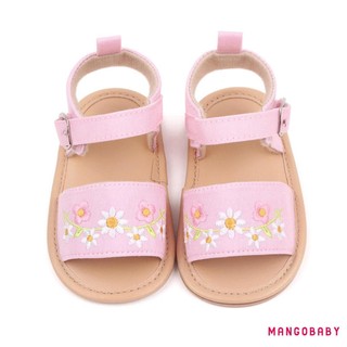 Mg-baby Girl Xăng đan Hoa Thường Ngày Mùa Hè Giày Đế Mềm Chống Trơn Trượt Cho Tiệc Đi Học Ngoài Trời