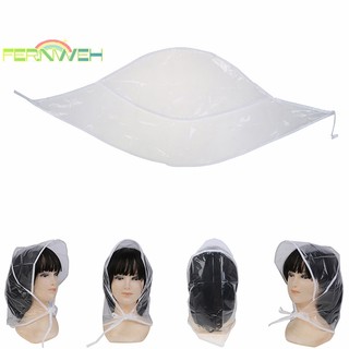 1 Mũ Trùm Đầu Đi Mưa Bằng Nhựa Trong Suốt Bảo Vệ Tóc Cho Nữ Và Phụ Nữ [Mới] [fernweh] [fernweh]