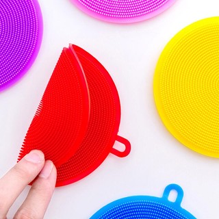 Bàn Chải Rửa Chén Dĩa Bằng Silicon Dày Không Trơn Đa Năng