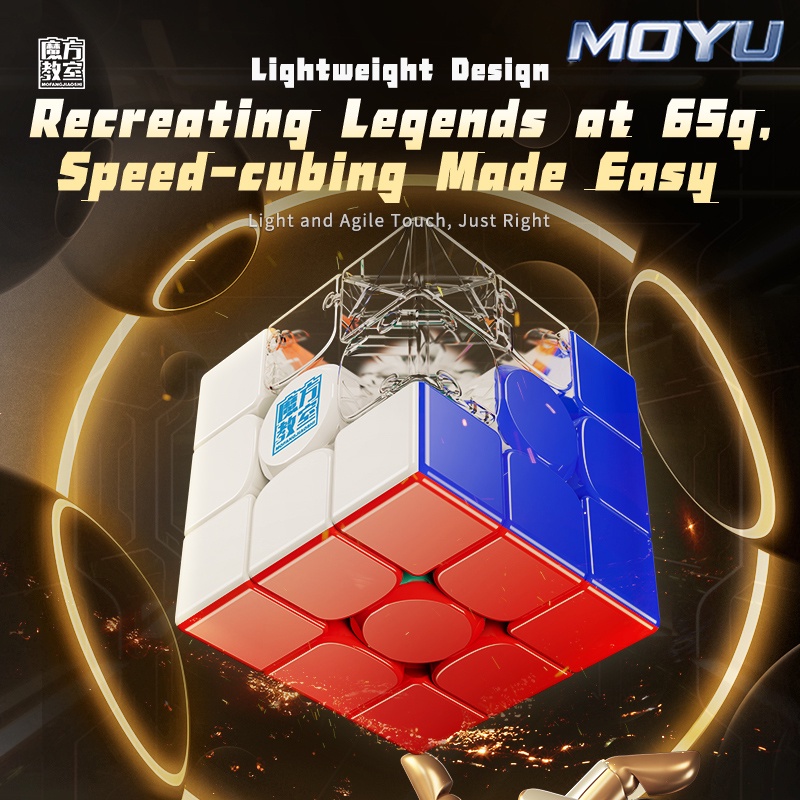 NEW!!! MoYu RS3M V5 3x3 Magnetic Cube Professional Magnetic MagLev Ball ...