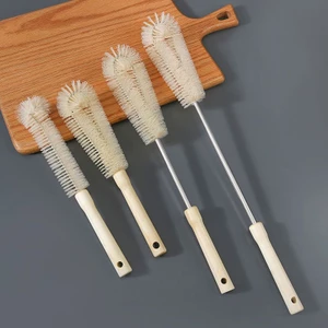Cọ vệ sinh ly cốc tay cầm gỗ nhiều kích thước đa năng tiện lợi