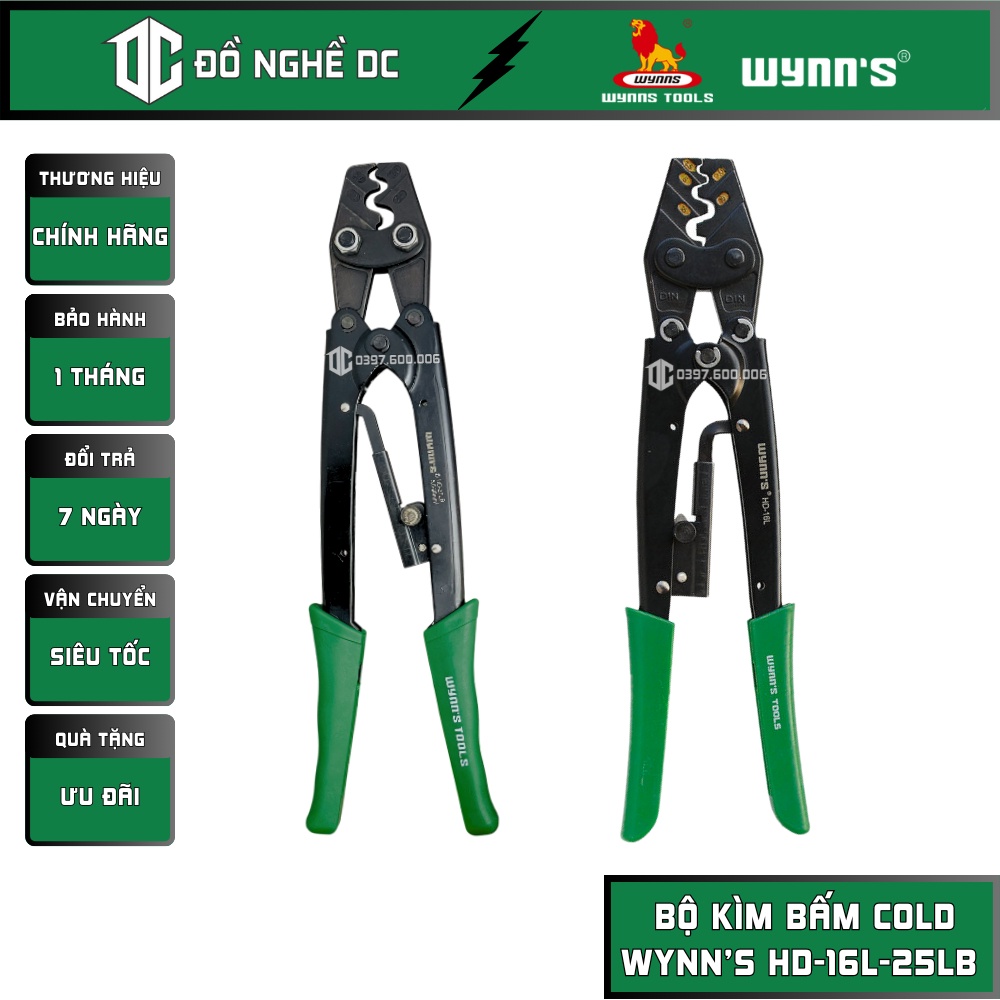 Wynn's Bộ Kìm Bấm Cốt Bâm Cold,Kìm Coss HD-16L HD-25LB Wynn’s,chất liệu ...