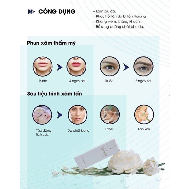 Gel Tế Bào Gốc ZNSP INTENSIVE Hàn Quốc Cho Môi Phun Xăm Lăn Kim