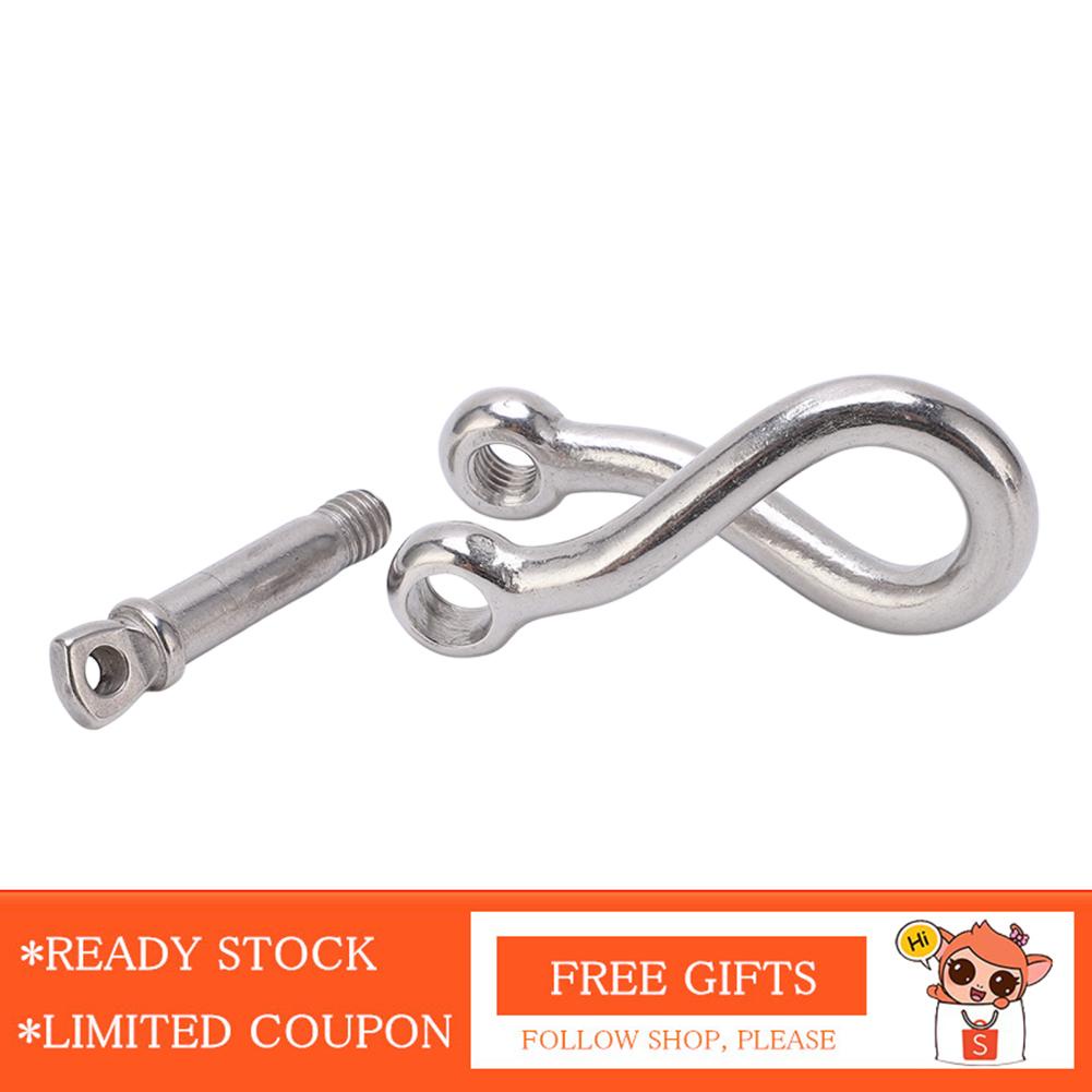 Nea 8mm Yacht Boat Twisted Anchor Shackle Stainless Steel Marine Grade