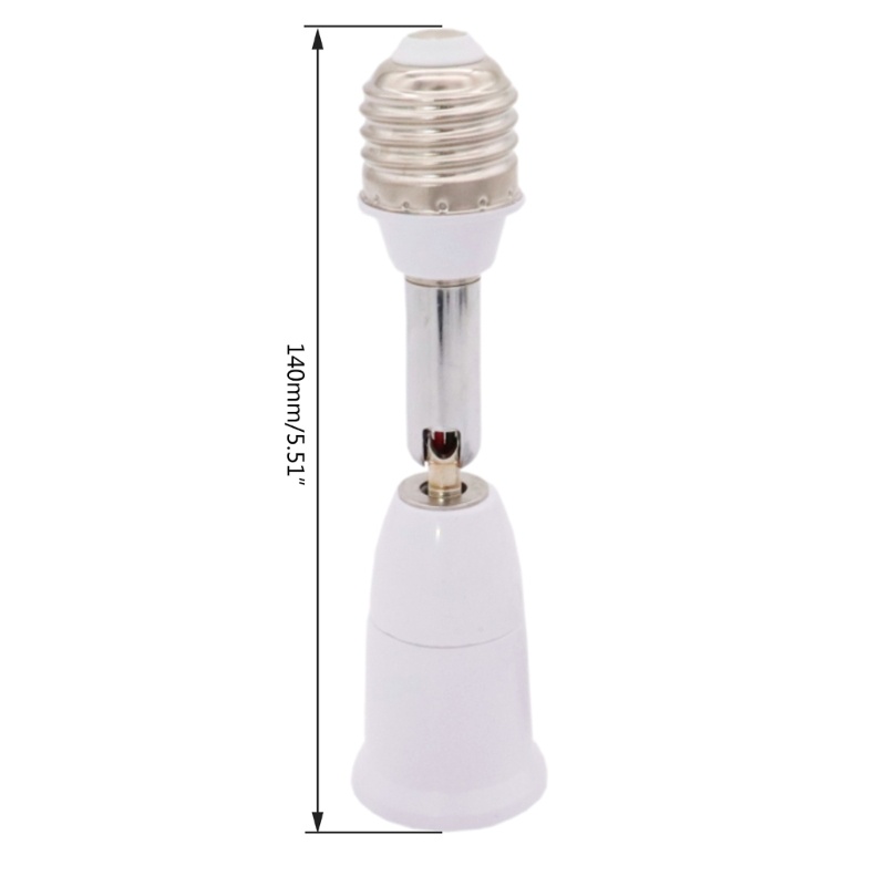 Redbaiaa1 E26 E27 đến E26 E27 Ổ cắm mở rộng 180 độ Ổ cắm bóng đèn có thể uốn cong