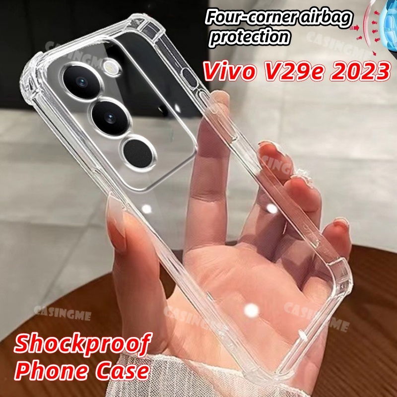 Ôp Điện Thoại Silicon Trong Suốt Có Túi Khí Chống Sốc Cho vivo v29e 2023 vivo v29e v 29 29v v29e vivov29e v 29e v29 e 5g 2023 Ốp
