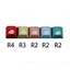 Btsg Thưởng thức gõ ổn định và thoải mái với Keycaps đánh dấu rõ ràng Thuốc nhuộm thăng hoa PBT Keycap Bộ cho MX Chìa khóa cơ