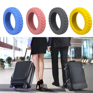 SA 4 Chiếc Du Lịch Phong Cách Có Vỏ Bảo Vệ Bánh Xe Silicon Cho Vali Hành Lý