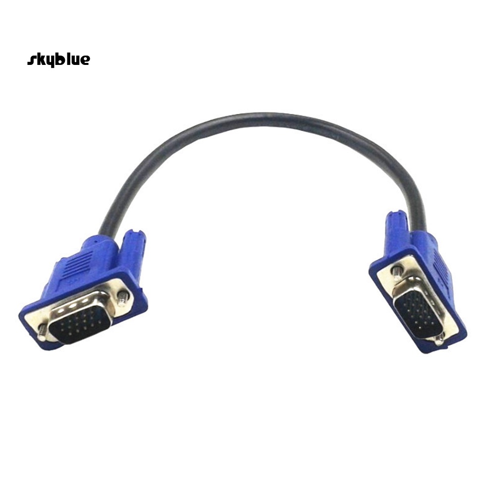[Sy] Dây cáp nối dài VGA nam sang nam 30cm cho máy chiếu màn hình máy tính PC