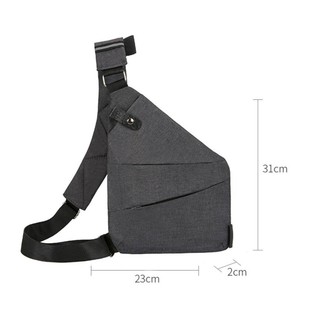 HOBBYIN Túi đeo chéo HOBBYIN, Túi đeo vai chống nước bằng Nylon, Túi bỏ túi cá nhân đa năng chống trộm thông thường