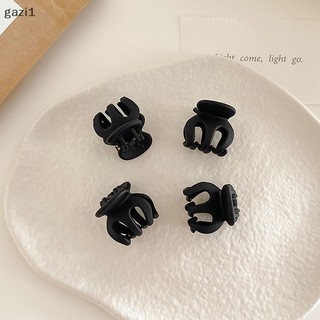 [gazi1] 6 Chiếc Đơn Giản Acrylic Đen Nhỏ Lấy Kẹp Công Chúa Nổ Tóc Gãy Hoa Bên Mũ Phụ Kiện Nữ Boutique