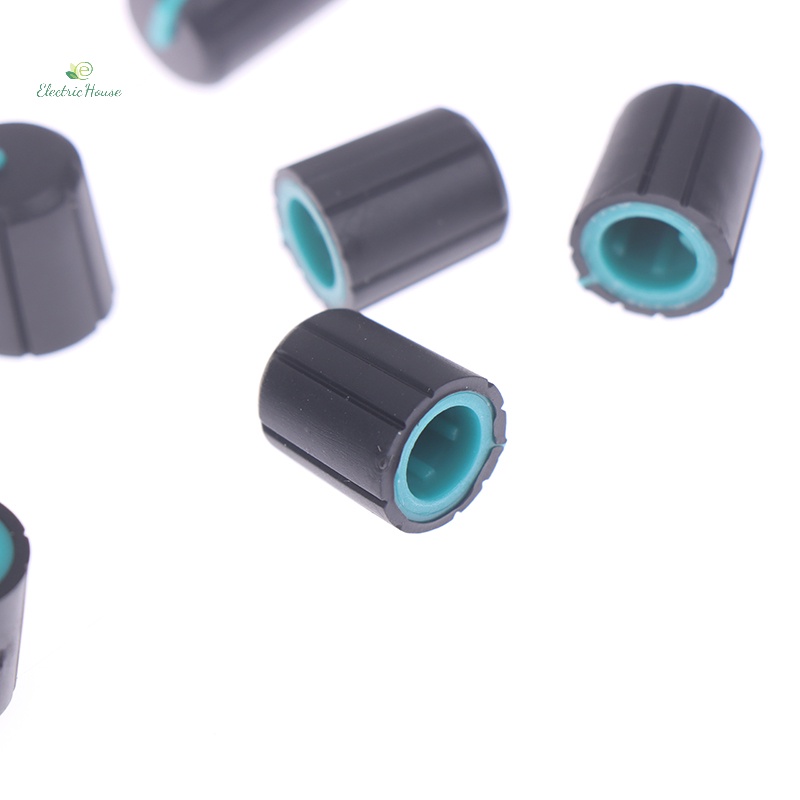 Bộ 10 Núm Vặn Chiết Áp Hình Chữ d Bằng Cao Su Mềm Xoay 180 Độ
