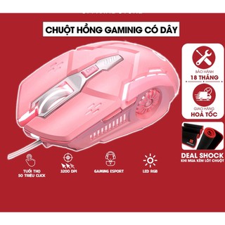 Chuột Máy Tính Chơi game 6 Nút Đèn led rgb 3200 yindiao g5s
