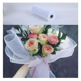 MEOWU Cuộn Lưới Thô Lưới Cứng Bó Hoa Trang Trí Giỏ Quà, Hoa Đẹp Kích Thước 27cm
