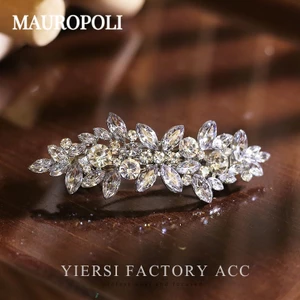 Mauropoli Kẹp Tóc Đầu Sau Nửa Tie Mùa Xuân Pha Lê Sang Trọng, Phụ Kiện Tóc