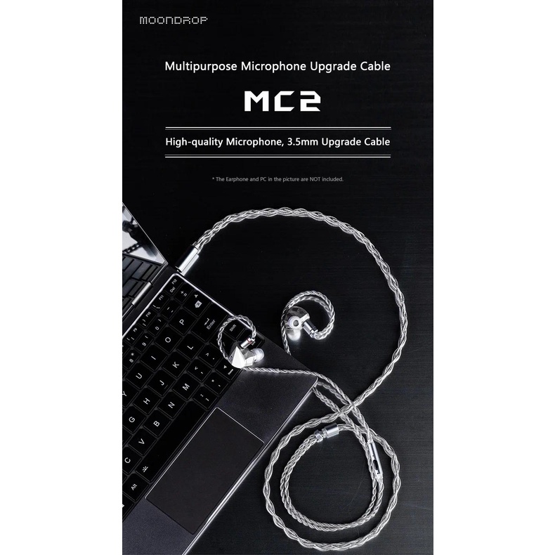 [Mã CBEL15 giảm 15% đơn 500K] Dây Cáp Tai Nghe MOONDROP MC2 0.78mm 2pin 3.5mm Mạ Đồng Bạc Cho Aria 2 Chu II Kato