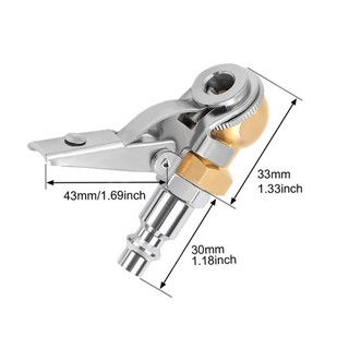 Vui VẺ Bộ sửa chữa lốp, đầu vòi bơm hơi 1/4 FNPT bằng đồng, ống barb máy bơm lốp