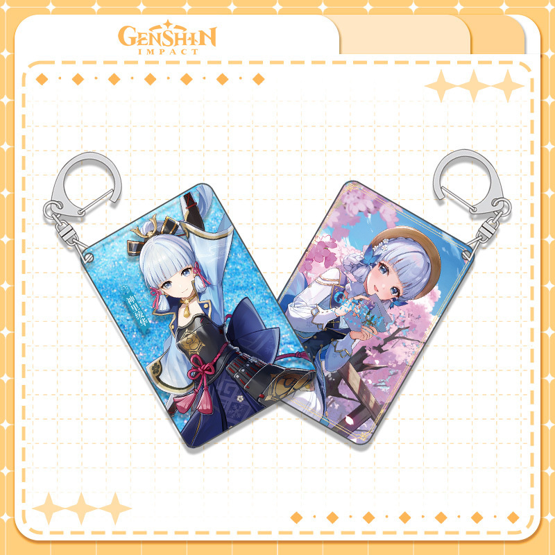 Genshin Impact Kaedehara Kazuha Yae Miko Zhongli Alhaitham Neuvillette Navia Furina móc khóa acrylic cát lún móc chìa khóa mặt dây chuyền acrylic trang trí trò chơi hoạt hình xung quanh