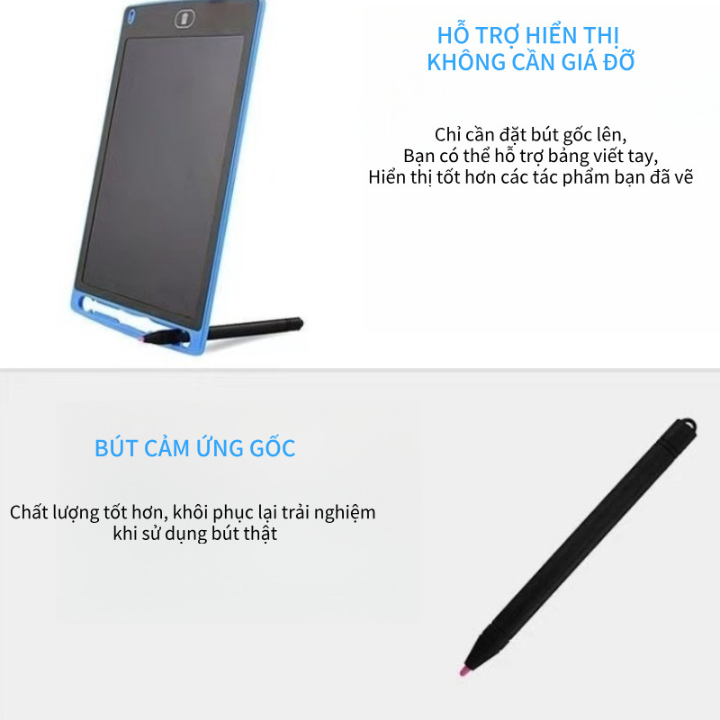 Bảng Viết Tự Xóa LCD Không Bụi Mịn Dễ Dàng Sử Dụng An Toàn Cho Bé Bảng Vẽ Tự Xóa Bảng Vẽ Điện Tử Thông Minh