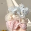 Julyhot Hai Lớp Lụa Organza Scrunchies Dây Buộc Tóc Hoa Ngọt Ngào Cho Bé Gái Đuôi Ngựa Giá Đỡ Dây Cao Su Dây Buộc Tóc Phụ Kiện Tóc Massivedeals