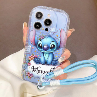 Stitch Hoa Dâu Tây Dành Cho Realme Note 50 60 60X 70 70T C67 C61 C53 C51 C75 C63 C20 C31 C55 C35 C33 C30 C30S Phim Hoạt Hình Bé Gái Bé Trai TPU Dây Điện Thoại Trường Hợp