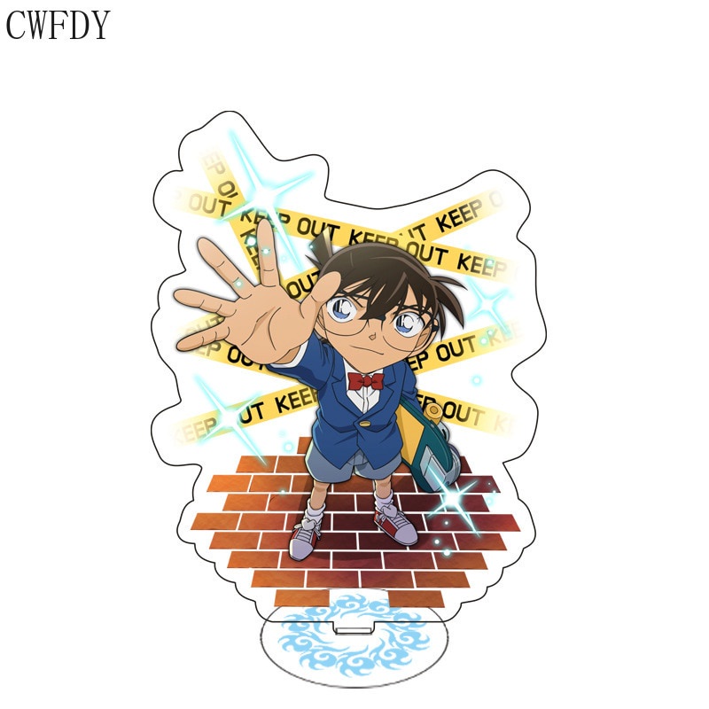 Mô hình Standee Thám Tử Lừng Danh Conan Anime Hình Acrylic Đứng Shinichi Ran Anime Chibi decor góc học tập để bàn