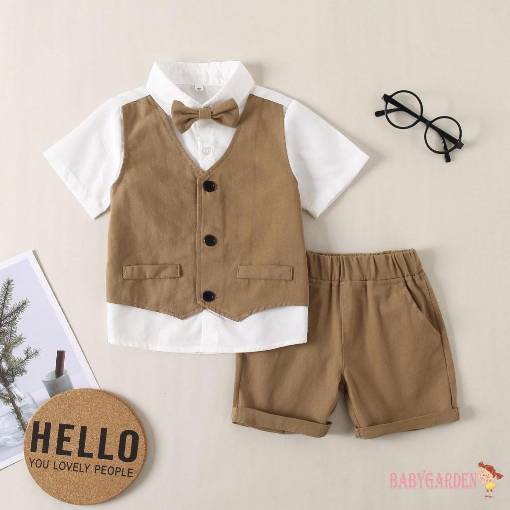 Set Đồ Vest 2 Món Lịch Lãm Cho Bé Trai 6 Tháng-5 Tuổi