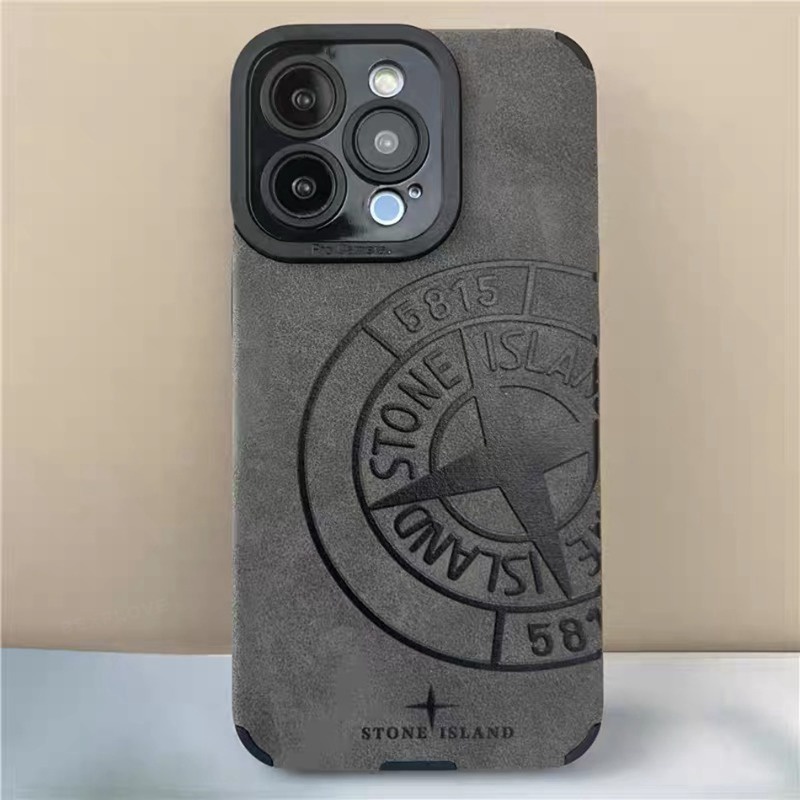 Coque IPhone 16 Stone Island - Blanc Argenté, Design Métallique - Anti-choc, Livraison Offerte - Neuf