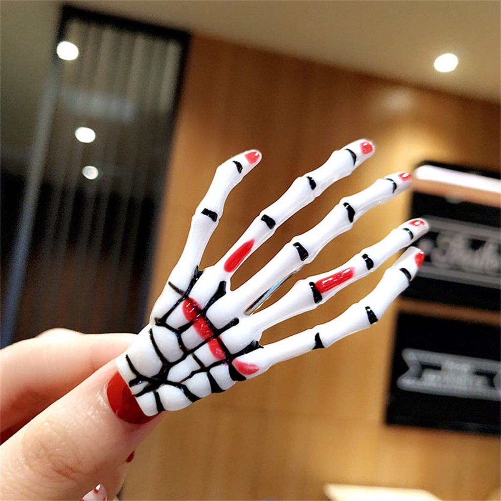 Kẹp TóC HìNh ĐầU Lâu halloween ThờI Trang Cho Nữ