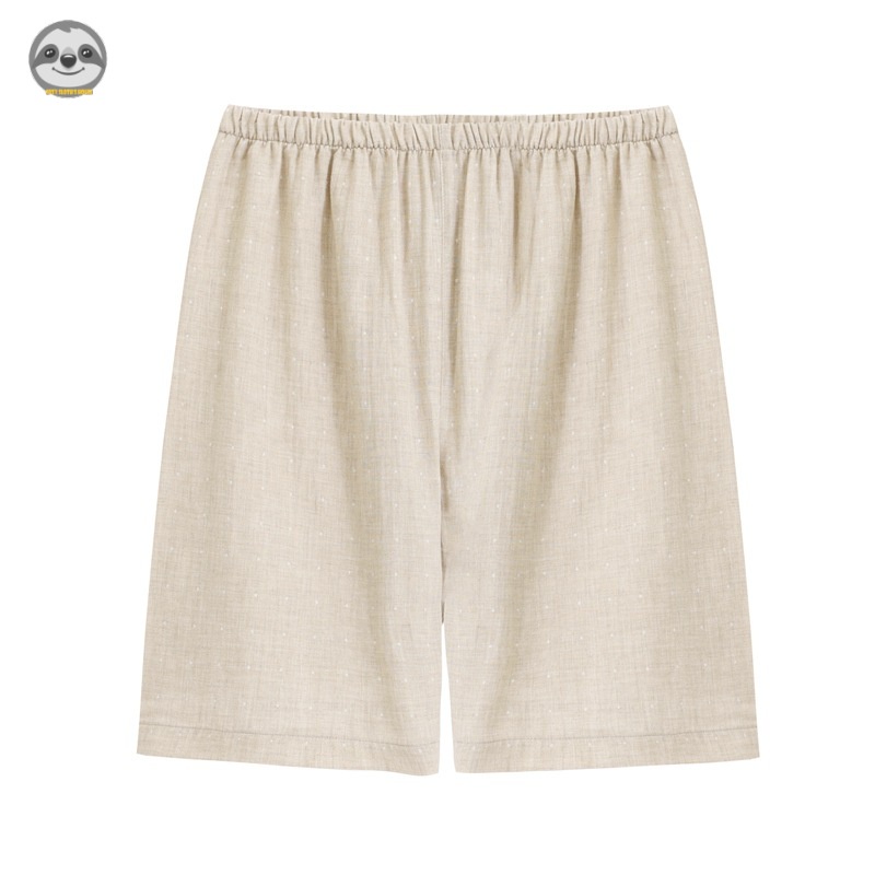 Phong Cách muji Nhật Bản Quần Short cotton Hai Lớp / Quần Đùi cotton Nguyên Chất / Quần Ngủ Mặc Nhà Thoải Mái / Chấm Bi Cho Cặp Đôi