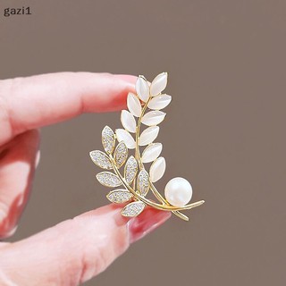 [Gzi1] Trâm Cài Áo Khoác Vest Đính Ngọc Trai opal Lấp Lánh Chống Ánh Sáng