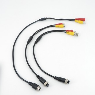 Đầu Hàng Không M12 4Pin Nam Nữ Sang BNC DC RCA Nam Nữ Nối Dài Kết Nối Cáp Adapter Cho Camera Quan Sát An Ninh F @ V2N