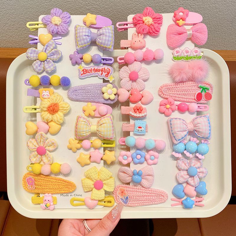 Set 12 Kẹp Tóc Mái Nhiều Họa Tiết Xinh Xắn Phong Cách Hàn Quốc Phụ Kiện Tóc Nữ và Bé Gái Empoli