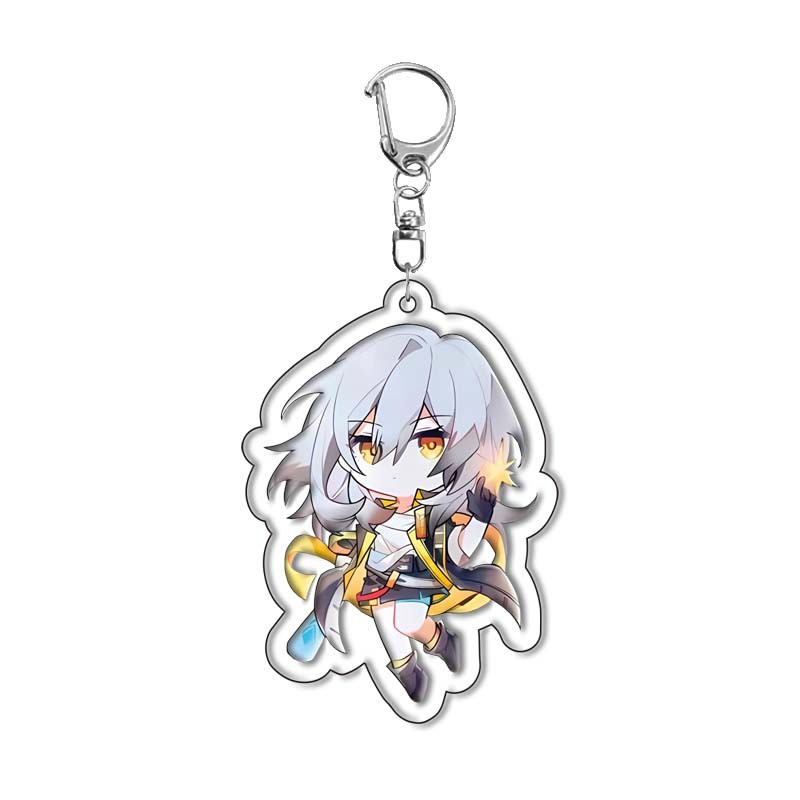 Honkai: Star Rail Yanqing Kafka Dan Heng Ngày 7 tháng 3 Arlan Jing Yuan Acrylic móc khóa schoolbag mặt dây chuyền trò chơi ngoại vi móc chìa khóa móc chìa khóa mặt dây chuyền