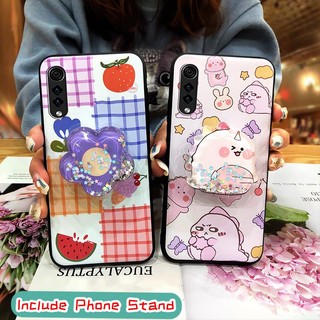 Dirt-resistant Soft Case Phone Case For LG Velvet 4G/5G Kickstand glisten Anti-knock Durable Cute drift sand Waterproof