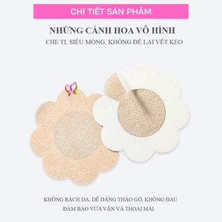 60 Miếng dán ngực, dán ti giấy cao cấp, đi biển thoải mái, nhỏ gọn, tiện lợi, thay áo ngực