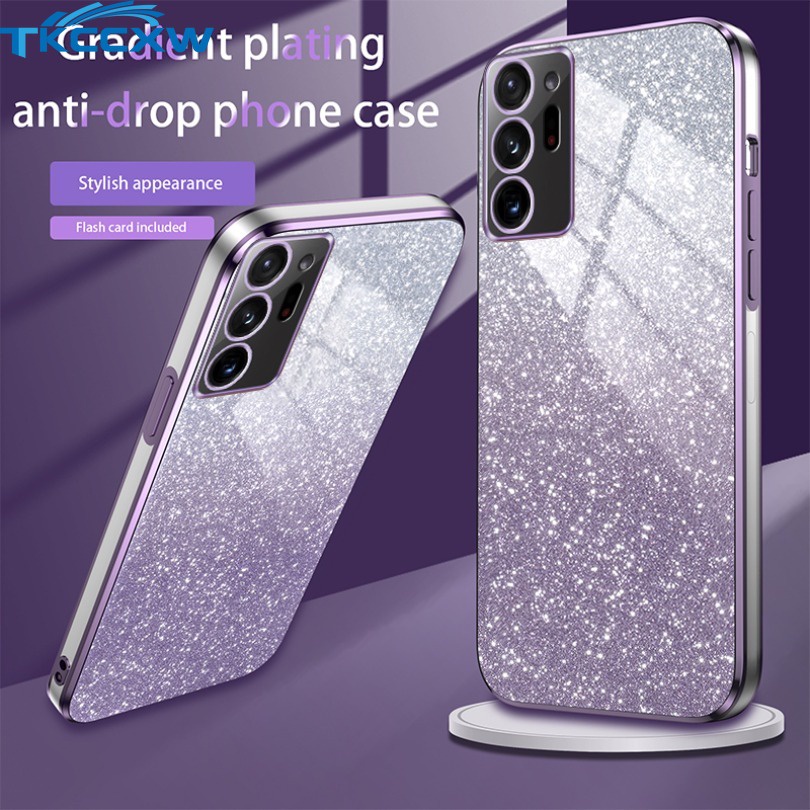 Bao Da Điện Thoại Đính Kim Tuyến Cho samsung galaxy s22 s10 plus s22 note 20 ultra note 10 + a7 2018 m32 Ốp