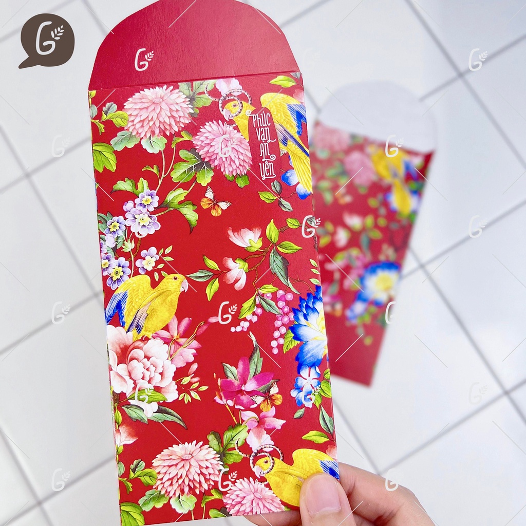 Bao lì xì tết 2025 cao cấp của Gác Xép chất liệu Kraft Nhật nhập khẩu - Mã GX024