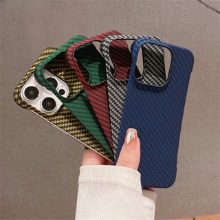 Ốp Lưng Sợi Cứng Không Khung Siêu Mỏng Cho IPhone 15 ProMax 15 14 Plus 13 12 Mini 11 Pro Max Xr X Xs 7 8 Plus Cool Cover K01