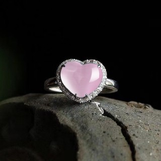 Ngọc trai trắng tự nhiên nhẫn nữ retro cổ điển, phù hợp cho thời trang hibiscus