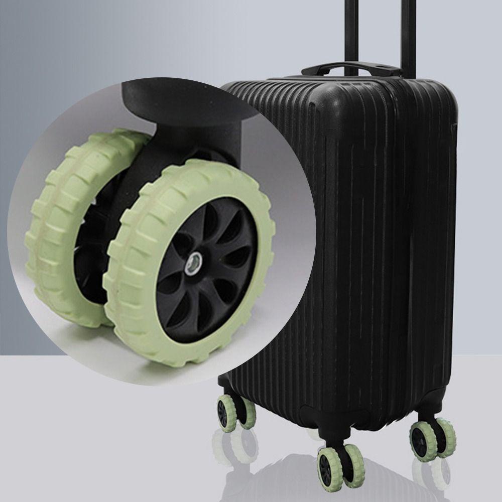NKSFX 8 Cái / bộ Vỏ Bảo Vệ Bánh Xe Vali, Silicon Có Âm Thanh Im Lặng Du Lịch Hành Lý Bánh Xe, Giảm Tiếng Ồn Vali Phần Trục Xe Đẩy Hộp Bánh Bao